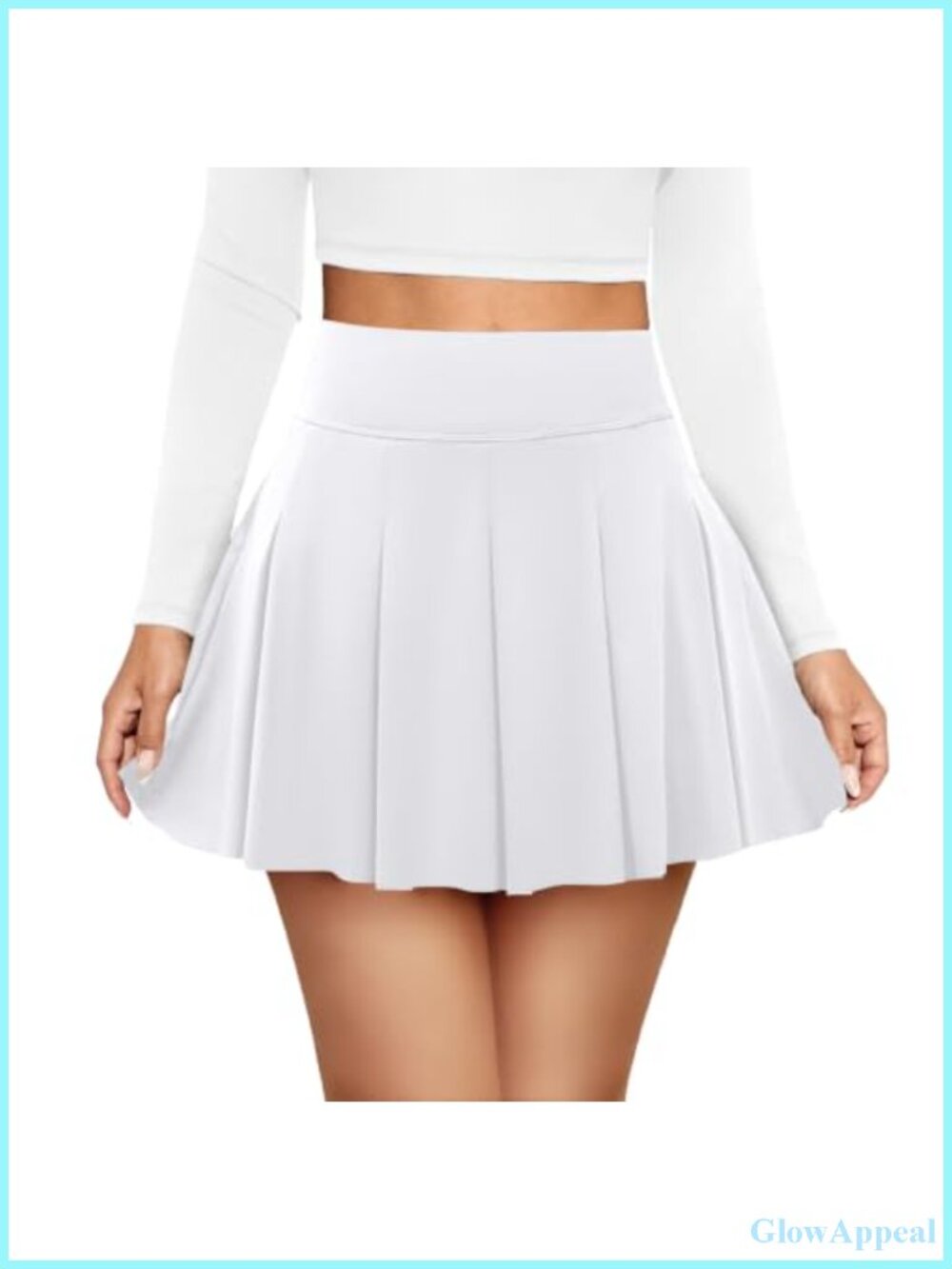 Pleated Tennis Golf Skirt for Women High Waist Skort with Pockets